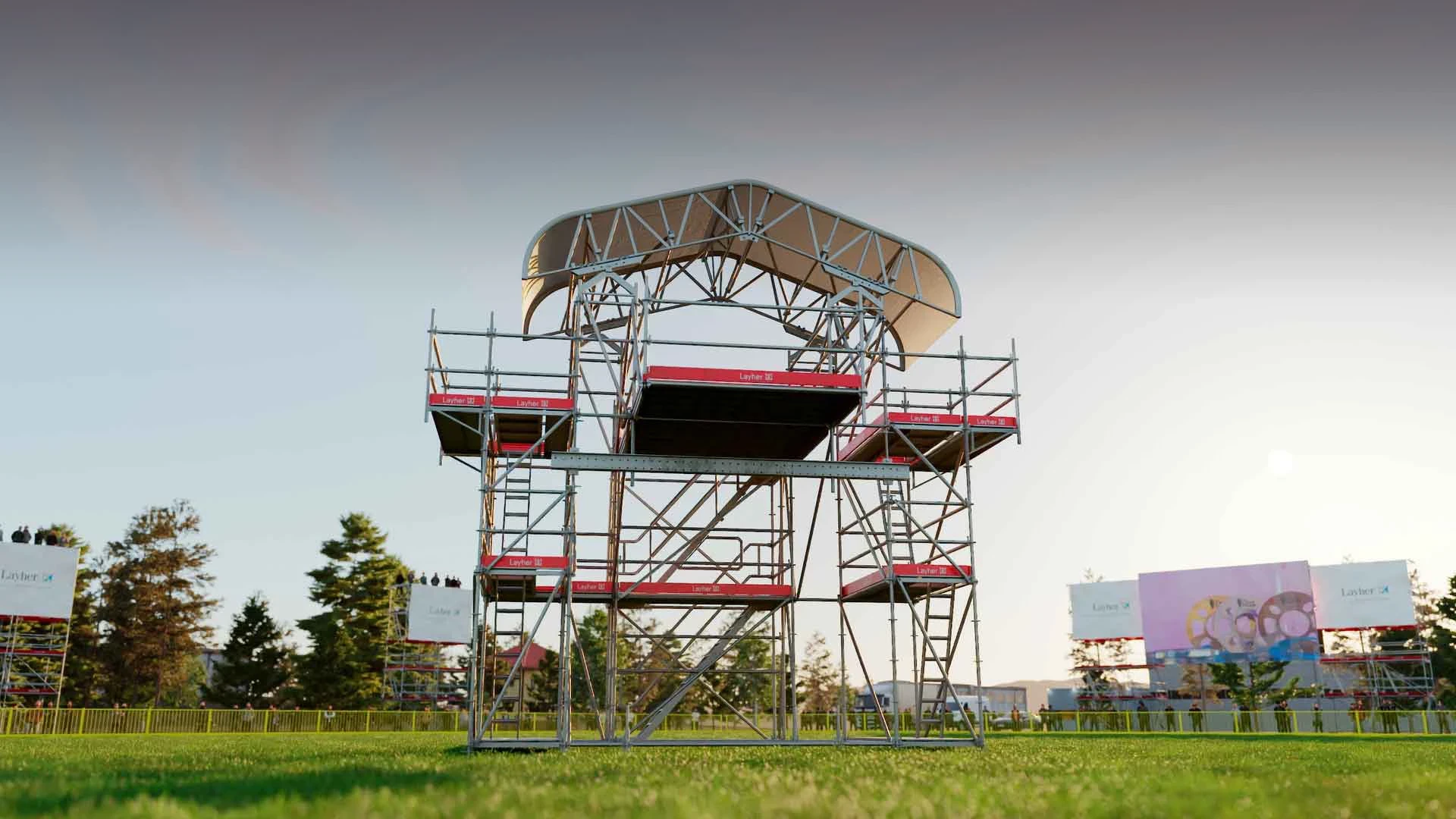 3d render of a scaffolding design