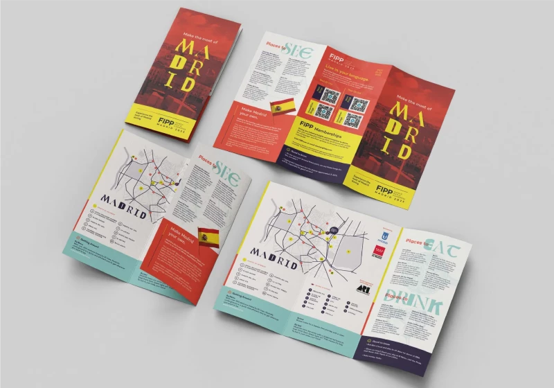 event fold out brochure